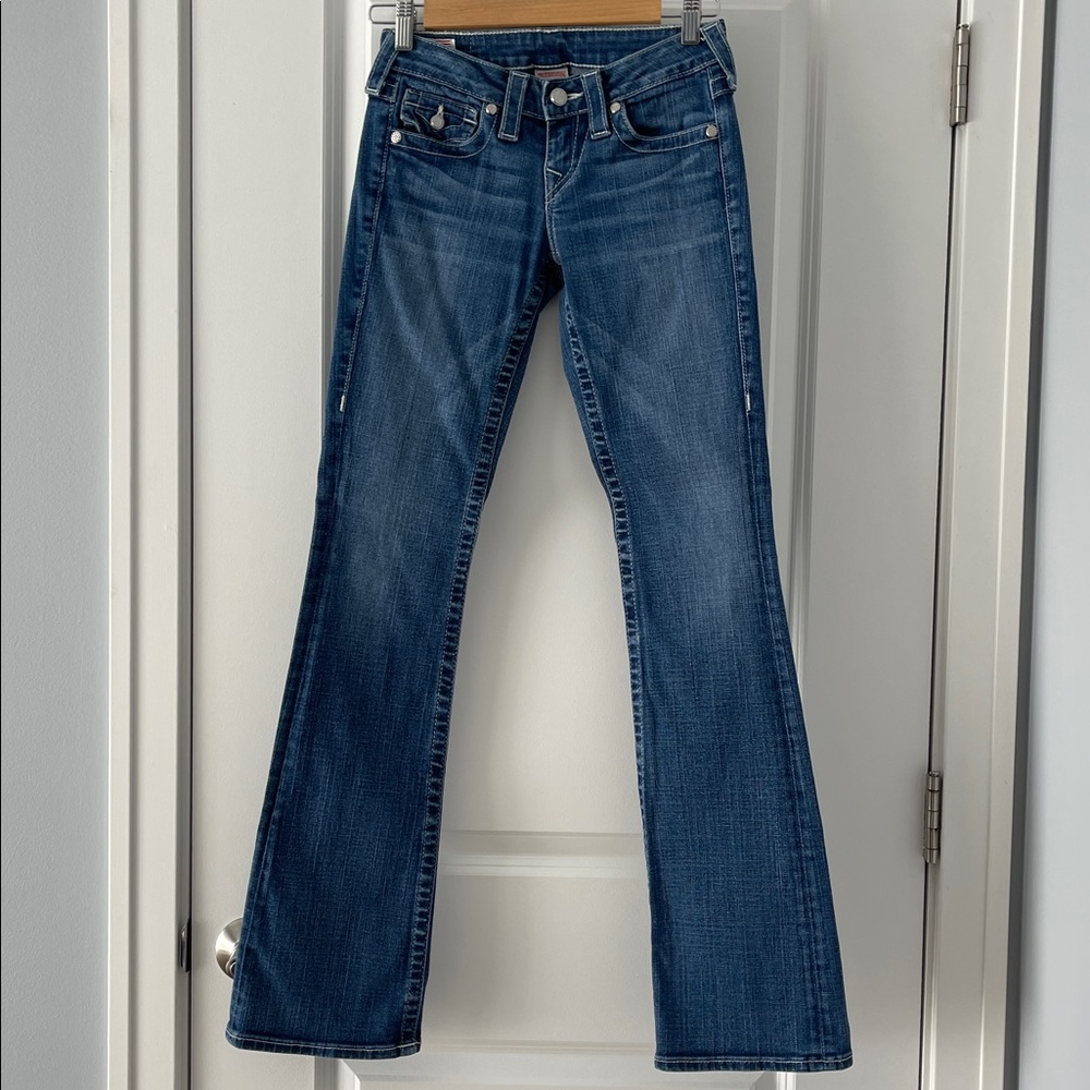 True Religion Beccy straight legs jeans size 24 - Picture 3 of 8
